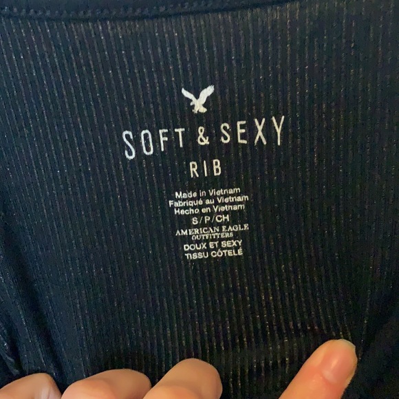 American Eagle ribbed crop top - Picture 4 of 4